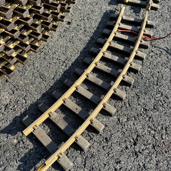 REA Railway Express Agency Train Tracks Curved (12) & Straight (12) 11000 11100 - Picture 3 of 12